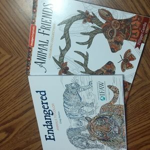 🌲 4 FOR $20.  2 Coloring Books Animals